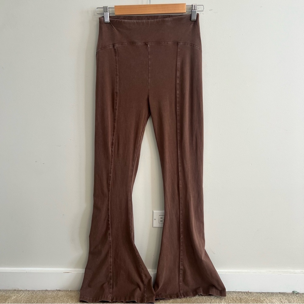 Urban Outfitters Brown Flared Leggings Boho Indie Western Yoga Loungewear Lounge